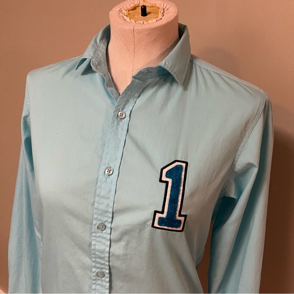 PENSHOPPE Blue Button Down Shirt with 1 Design - Picture 6 of 8